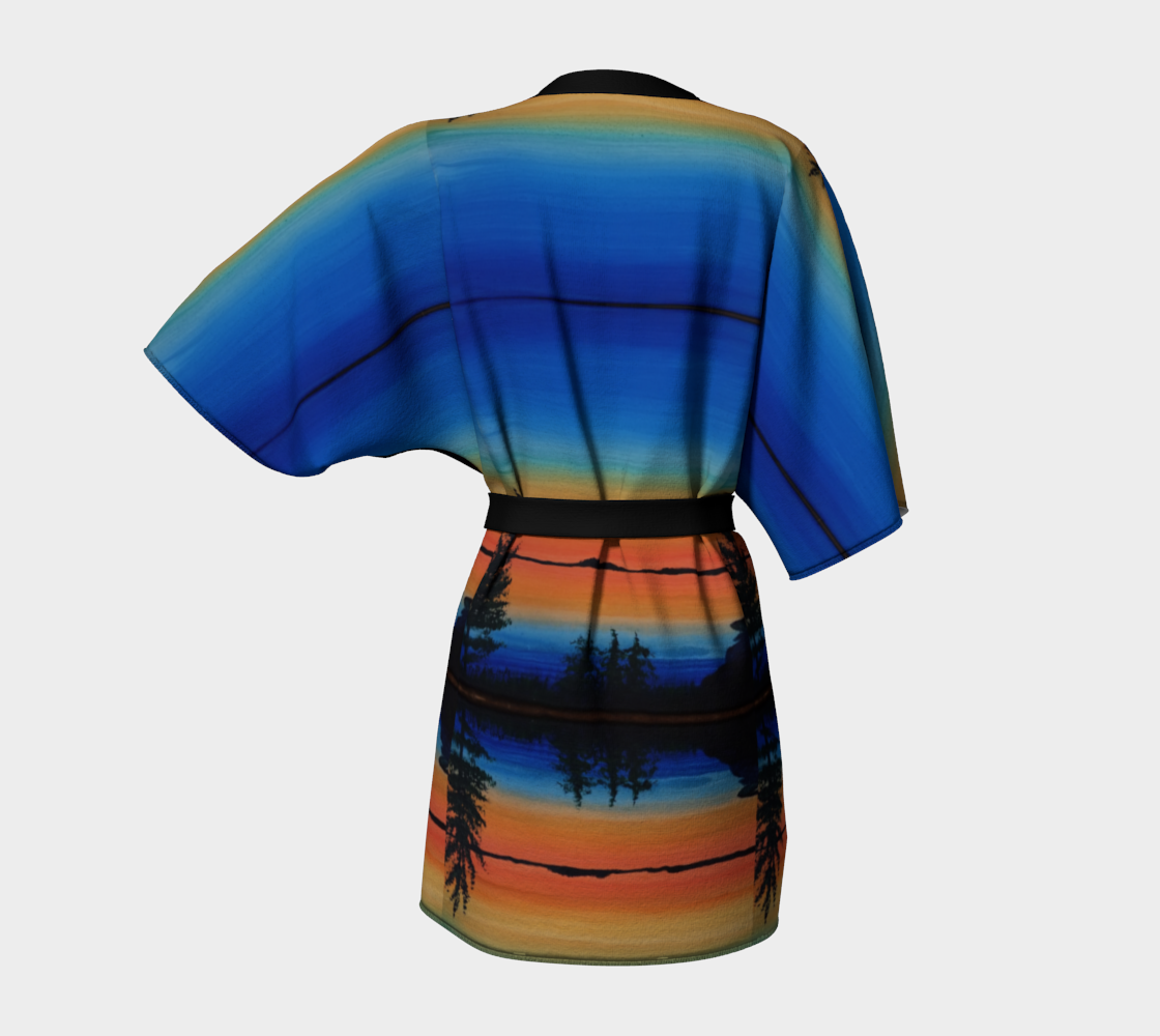 Tangerine Sunrise kimono